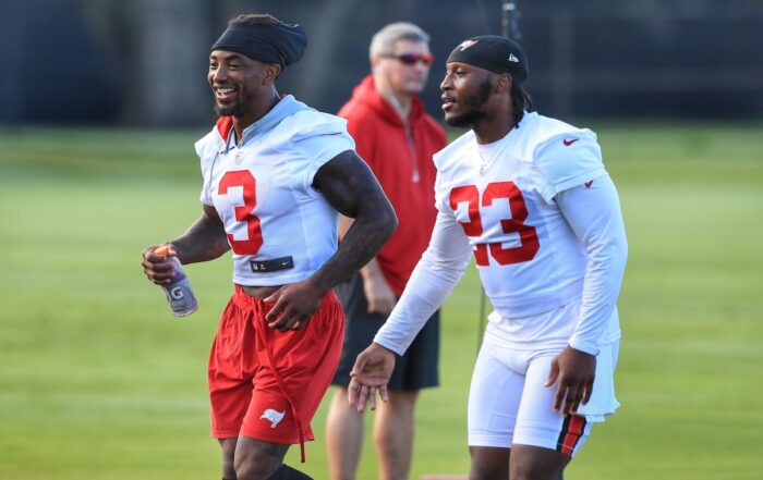 Bucs Safeties Jordan Whitehead And Tykee Smith - Photo By Cliff Welch P/R