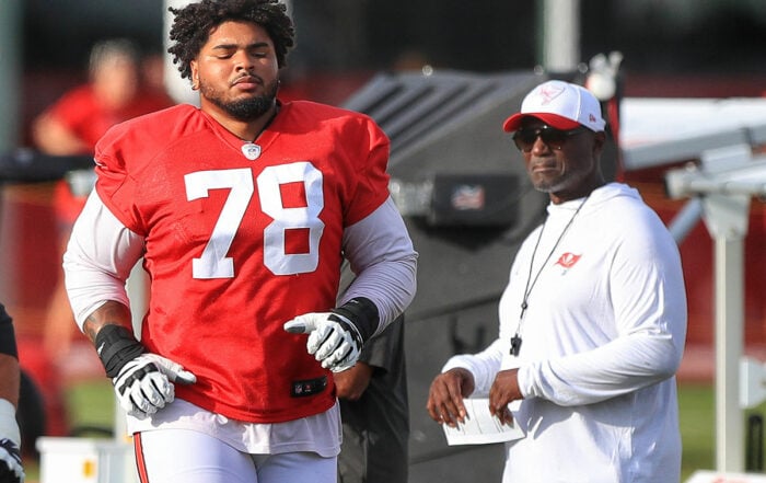 Bucs Lt Tristan Wirfs And Hc Todd Bowles