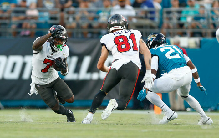 Bucs Rb Bucky Irving And Wr Ryan Miller