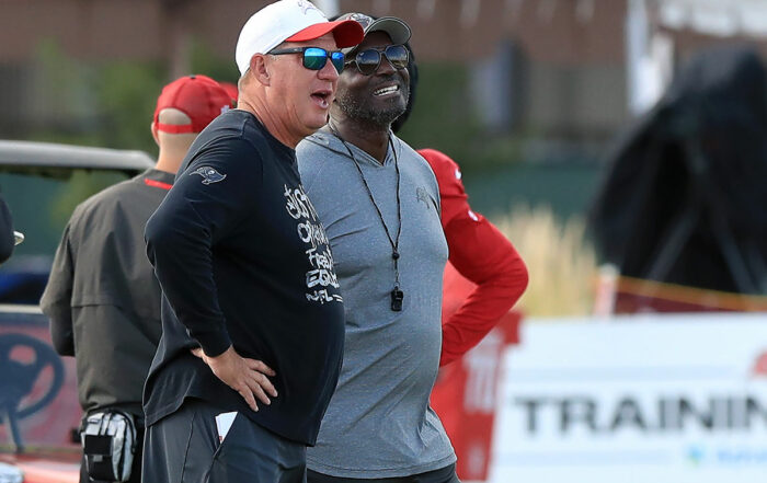 Bucs Gm Jason Licht And Head Coach Todd Bowles