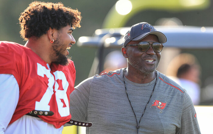 Bucs Lt Tristan Wirfs And Hc Todd Bowles