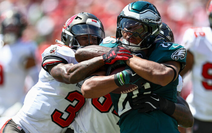 Bucs Ss Jordan Whitehead And Eagles Rb Saquon Barkley