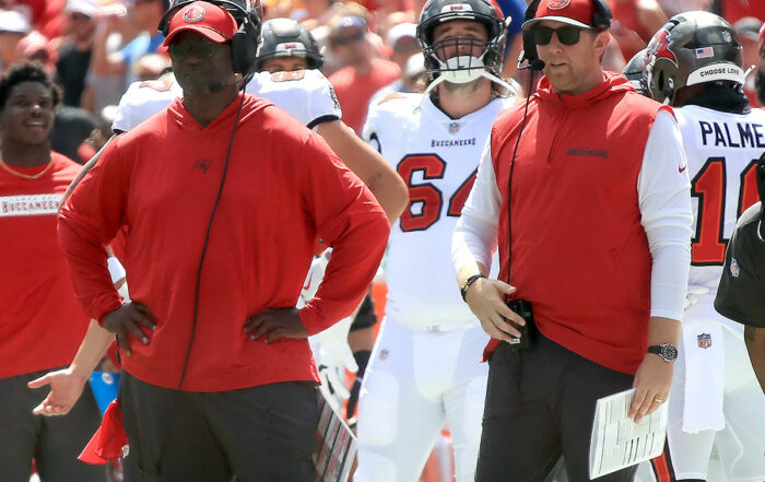 Buccaneers Head Coach Todd Bowles And Oc Liam Coen