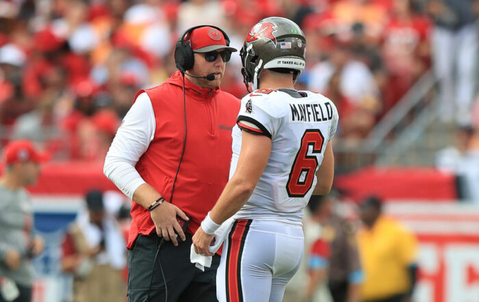 Bucs Oc Liam Coen And Qb Baker Mayfield