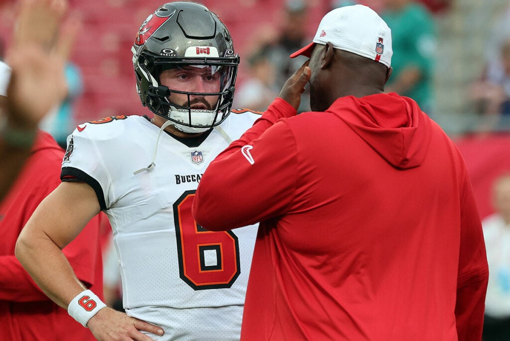 Bucs Qb Baker Mayfield And Hc Todd Bowle