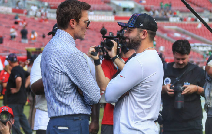 Bucs Qb Baker Mayfield And Tom Brady
