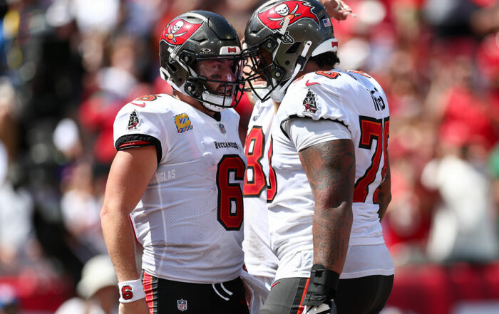 Bucs Qb Baker Mayfield And Lt Tristan Wirfs