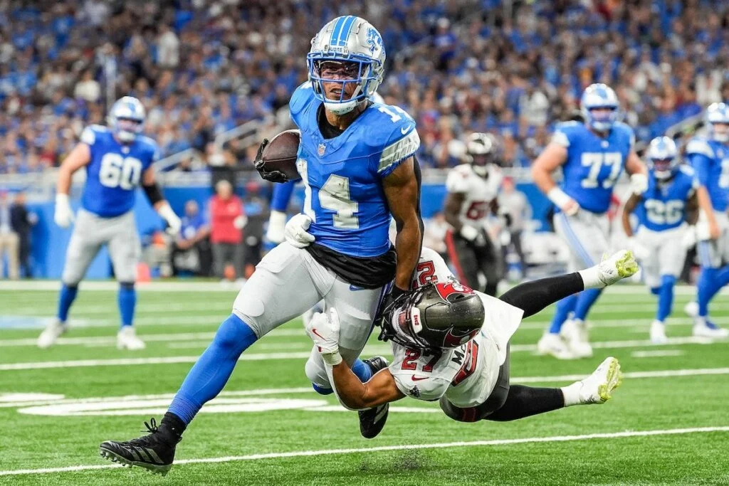 Lions Wr Amon-Ra St. Brown And Bucs Cb Zyon Mccollum 