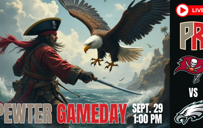 Bucs Eagles Pewter Gameday