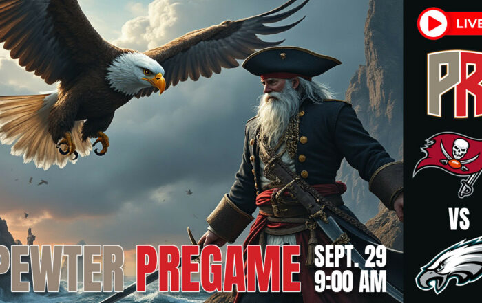 Bucs Eagles Pewter Pregame