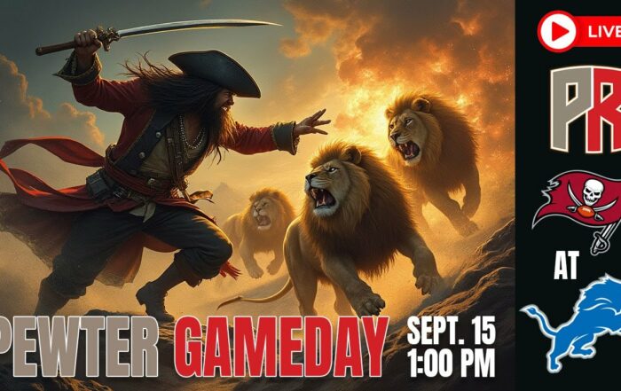 Pewter Gameday Bucs At Lions