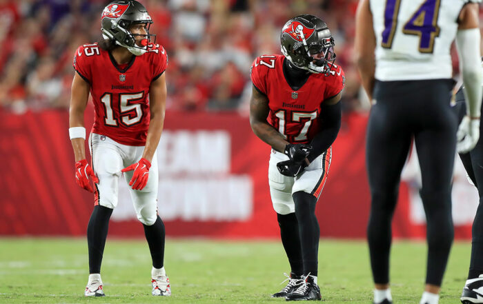 Bucs Wrs Jalen Mcmillan And Sterling Shepard