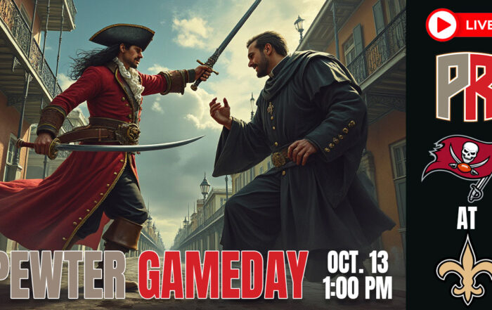 Bucs Saints Pewter Gameday