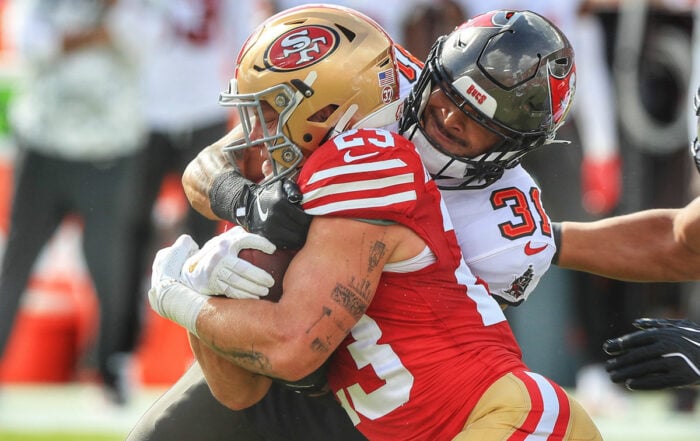 Bucs Fs Antoine Winfield Jr. And 49Ers Rb Christian Mccaffrey