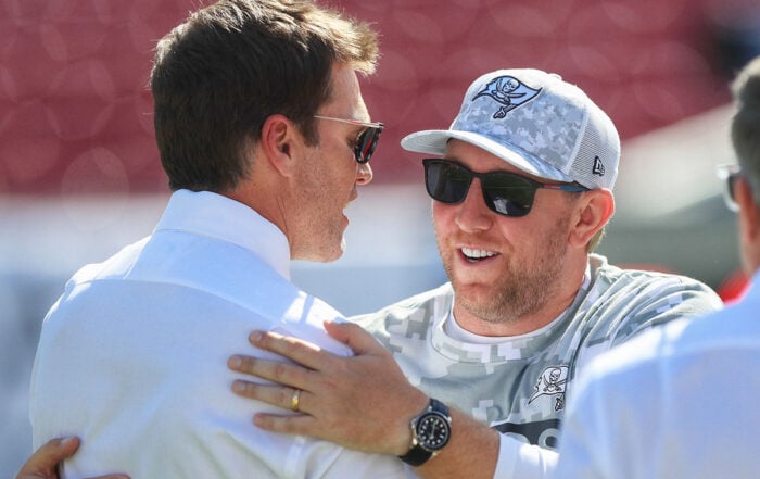 Bucs Oc Liam Coen And Tom Brady