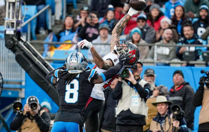 Bucs Wr Mike Evans And Panthers Cb Jaycee Horn