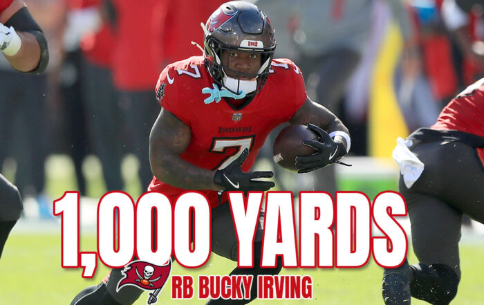 Bucky Irving Mike Evans 1,000 Yard Season