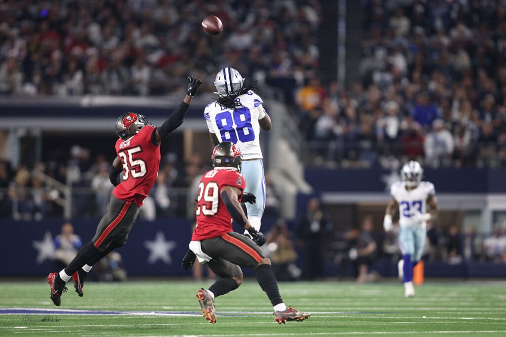 Bucs Cb Jamel Dean And S Christian Izien And Cowboys Wr Ceedee Lamb