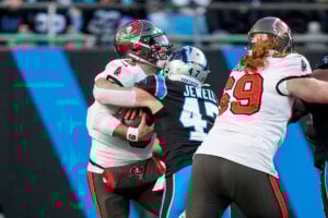 Baker Mayfield: &Amp;Quot;We'Re In Playoff Mode&Amp;Quot; 4 Bucs Qb Baker Mayfield And Panthers Lb Josey Jewell