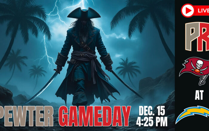 Bucs Chargers Pewter Gameday