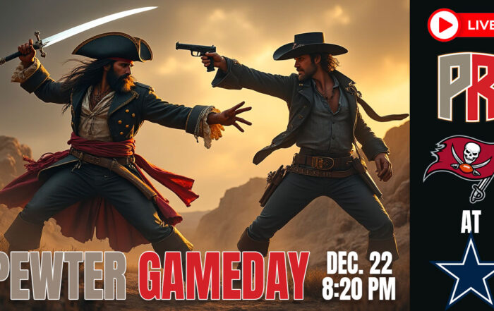 Bucs Cowboys Pewter Gameday