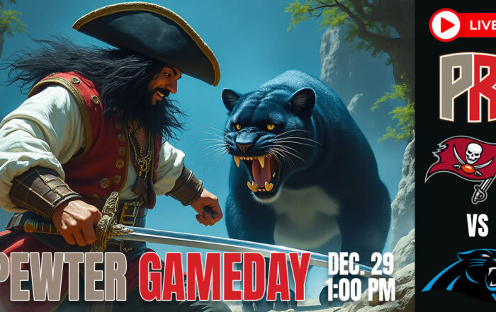 Bucs Panthers Pewter Gameday
