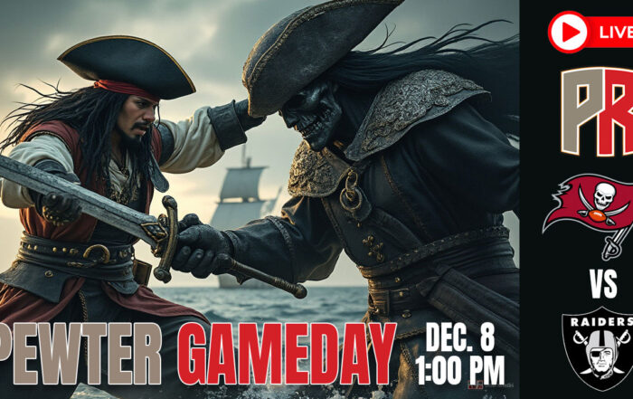 Bucs Raiders Pewter Gameday
