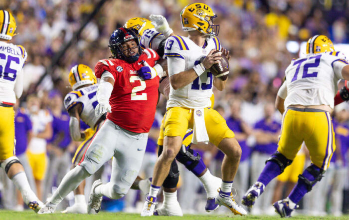 Ole Miss Dl Walter Nolen And Lsu Qb Garrett Nussmeier