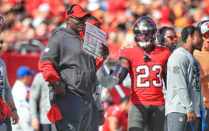 Bucs Head Coach Todd Bowles And Ncb Tykee Smith