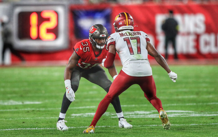 Bucs Cb Jamel Dean And Commanders Wr Terry Mclaurin