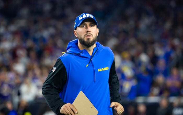 Rams Passing Game Coordinator Nick Caley Bucs