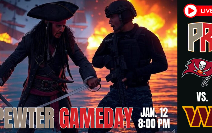Bucs Commanders Pewter Gameday