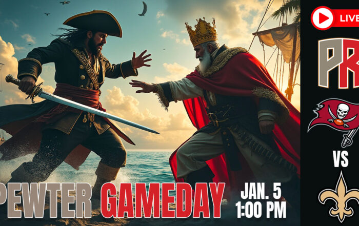 Bucs Saints Pewter Gameday