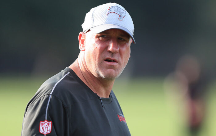 Bucs Assistant O-Line Coach Brian Picucci - Photo By: Cliff Welch P/R