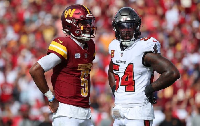 Bucs Lb Lavonte David And Commanders Qb Jayden Daniels