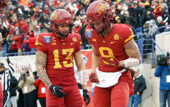 Iowa State Wrs Jaylin Noel And Jayden Higgins