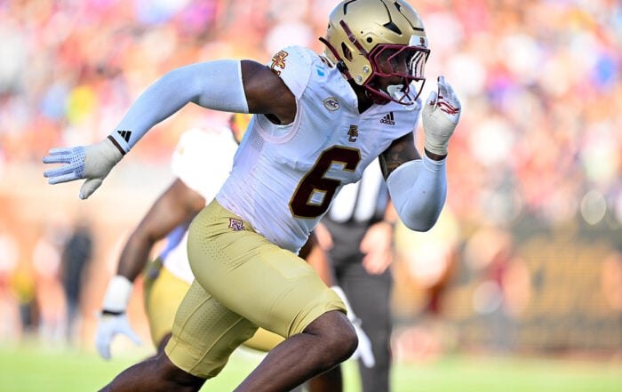 Boston College Edge Rusher Donovan Ezeiruaku