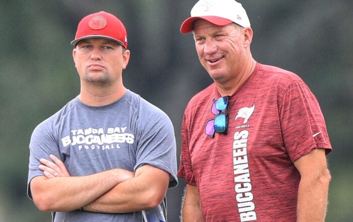 Bucs Director Of Player Personnel Rob Mccartney And Gm Jason Licht