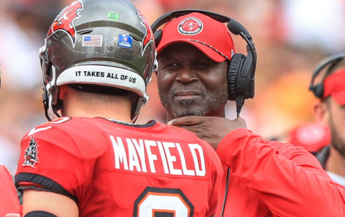 Bucs Hc Todd Bowles And Qb Baker Mayfield