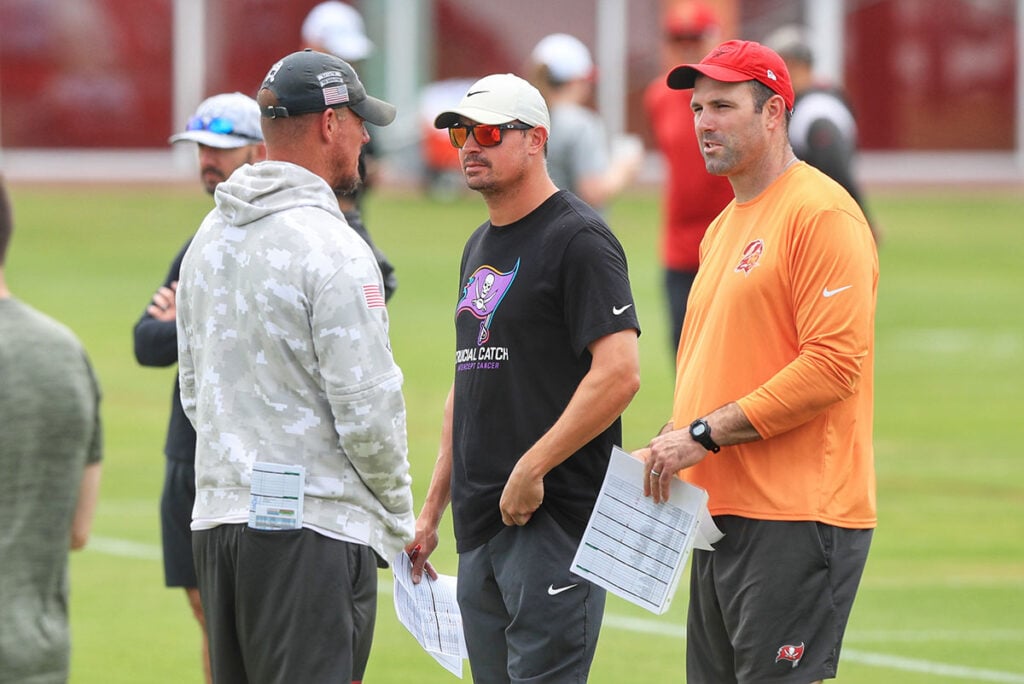 How Has Bucs Oc Josh Grizzard Handled His Role So Far? 5 Bucs Tes Coach Justin Peelle, Oc Josh Grizzard And Ol Coach Kevin Carberry