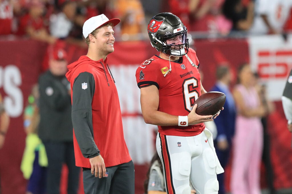 Bucs Qbs Michael Pratt And Baker Mayfield
