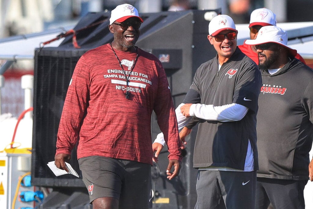 Bucs Head Coach Todd Bowles And Oc Josh Grizzard