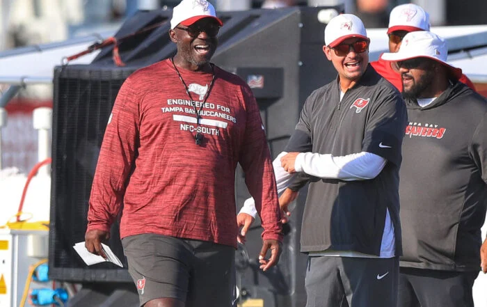 Bucs Head Coach Todd Bowles And Oc Josh Grizzard