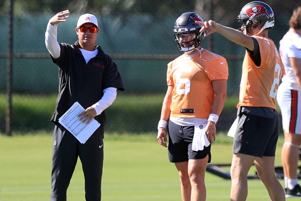 Sr'S Fab 5: 4 Things I Loved About Bucs’ Spring Practices 7 Bucs Oc Josh Grizzard And Qbs Baker Mayfield And Kyle Trask