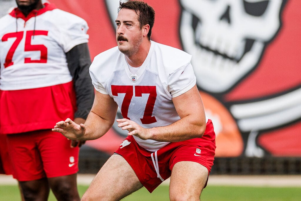 Charlie Heck Set To Salvage Bucs Lt Spot After Tristan Wirfs Injury 2 Bucs Ot Charlie Heck