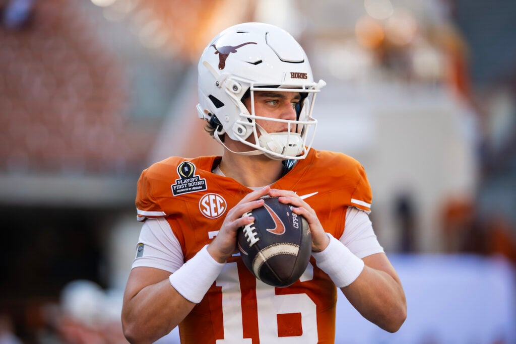 Pewter Pick$ &Amp;Amp; Prop$: Texas-Ohio State, Lsu–Clemson &Amp;Amp; More Cfb Bets! 3 Texas Qb Arch Manning - Photo By: Usa Today