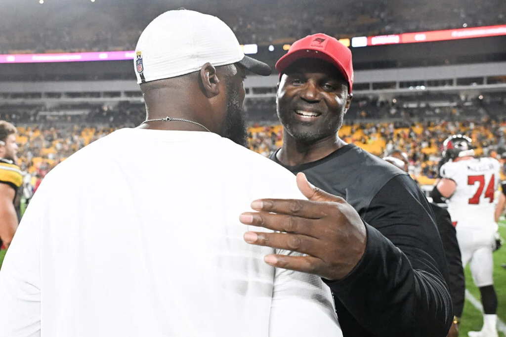 Bucs Hc Todd Bowles And Steelers Hc Mike Tomlin