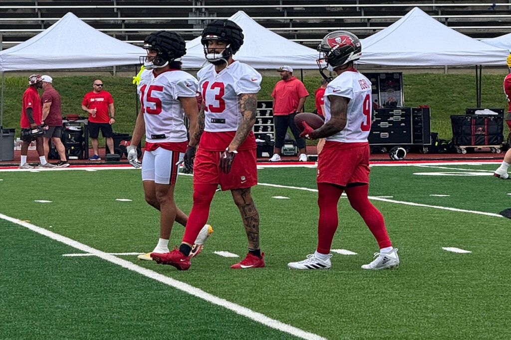 Bucs Camp Insider 8/13: Bucs Show Great Deal Of Grit In Pittsburgh 3 Bucs Wrs Mike Evans, Jalen Mcmillan, And Emeka Egbuka