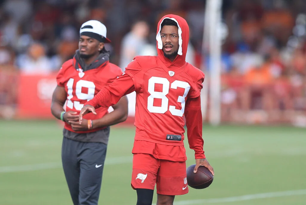 Tez Johnson'S Window To Prove Himself As Bucs Wr Is Wide Open 4 Bucs Wrs Tez Johnson (83) And Kam Johnson (19)