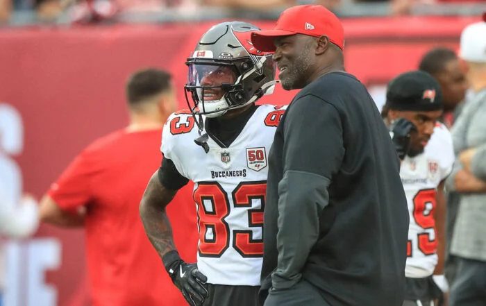 Bucs Wr Tez Johnson And Hc Todd Bowles